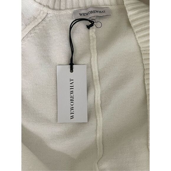 White Cream Cardigan Size XS-L - Picture 7 of 8